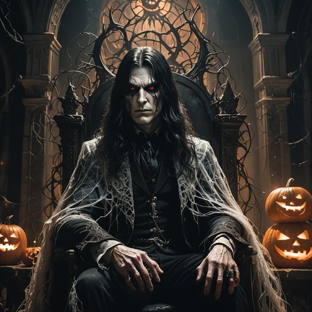 Alucard Portrait in Dark Fantasy Style