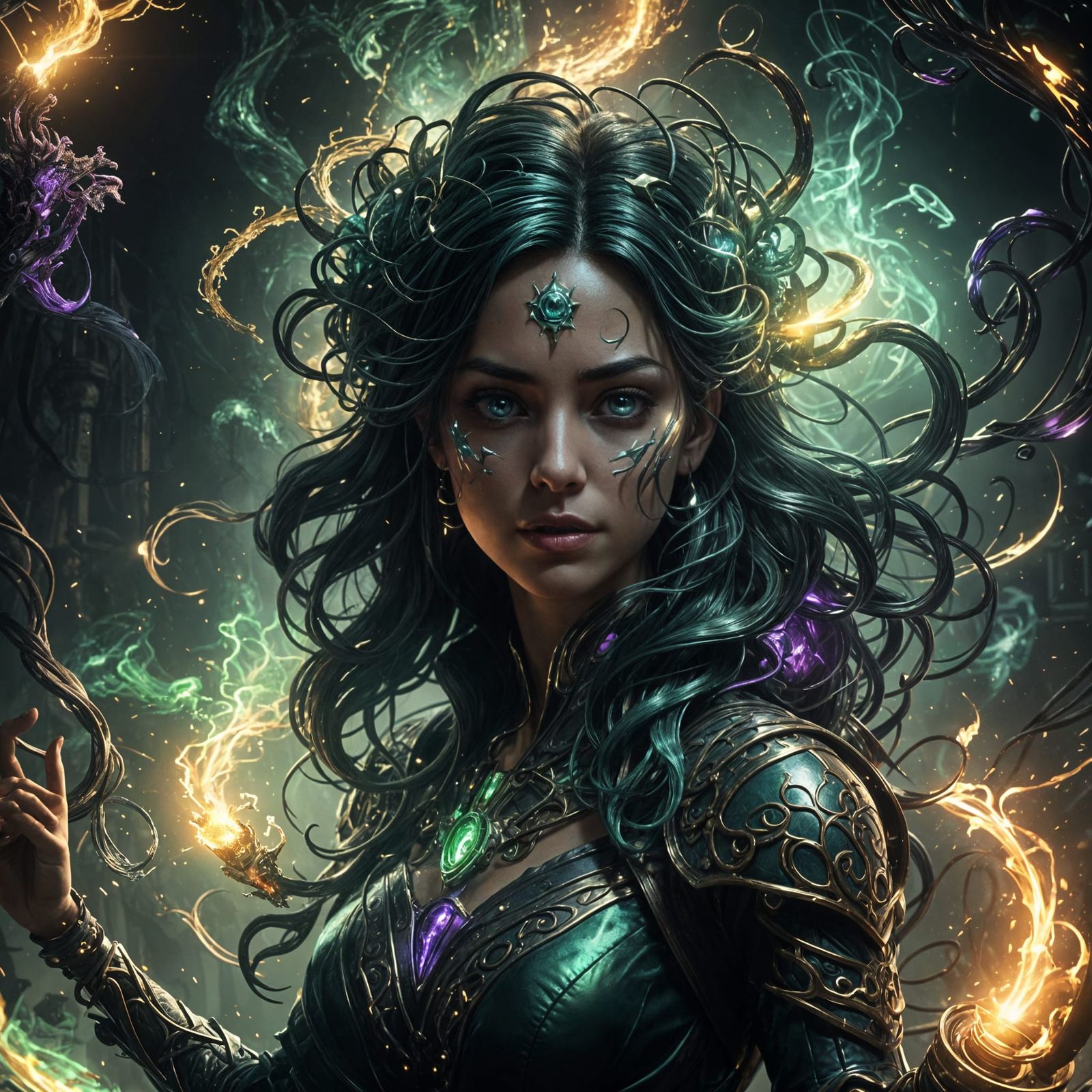 Fantastical Matte Painting in Deep Color, 8K