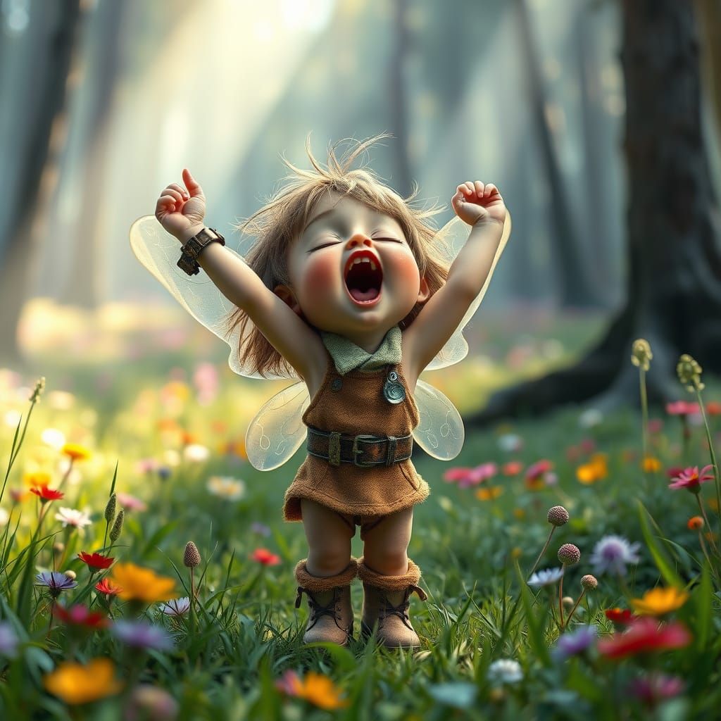 Enchanted Forest Fairy in Pixar Style