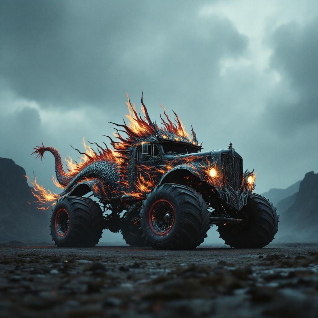 Dragon Monster Truck: Epic Cinematic Design