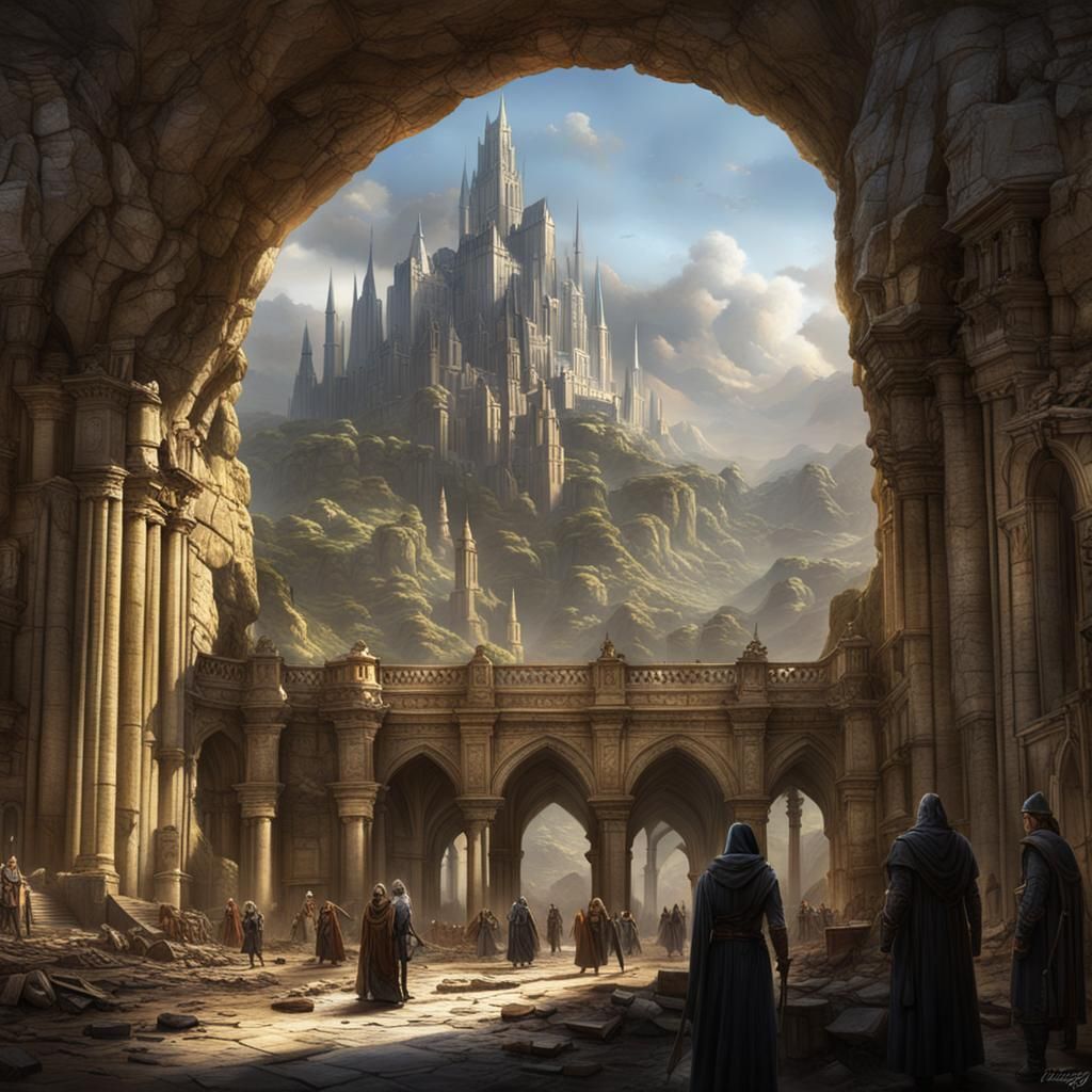 Elbereth Gilthoniel in Starry Celestial Painting