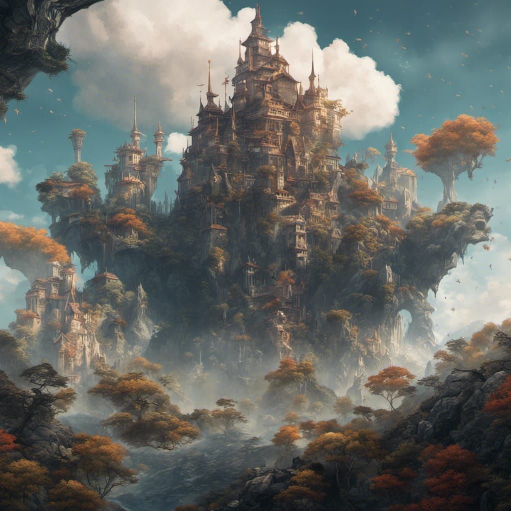 Fantastical Matte Painting in Deep Color