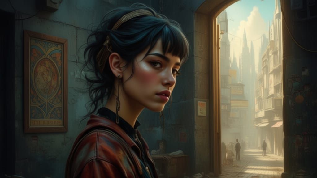 Epic City Portrait With Dynamic Lighting