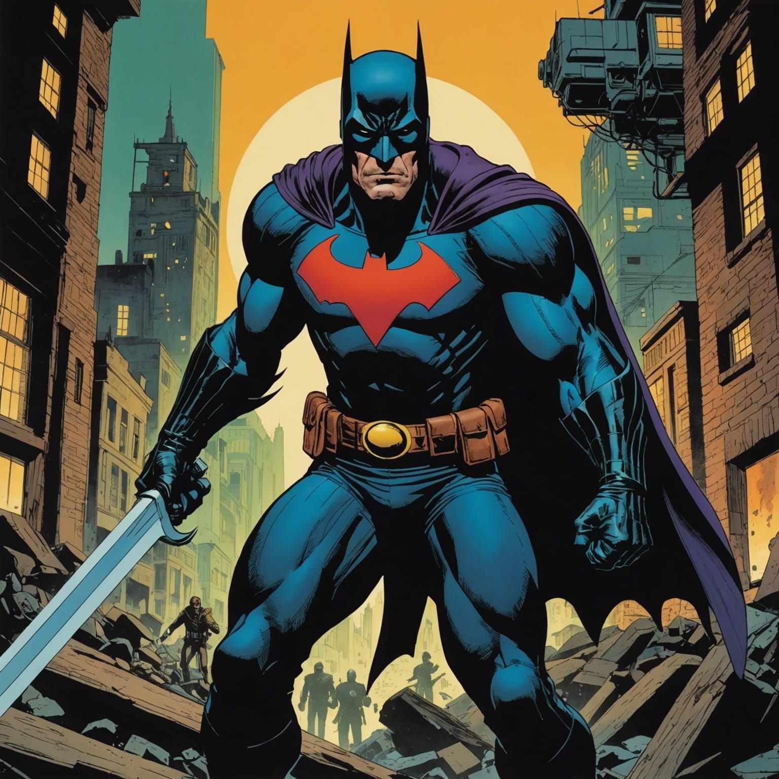 Grimdark Comic Book Illustration