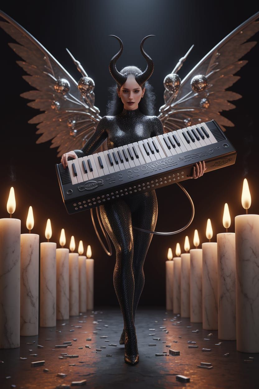In Luciferian Lycra Did She Play 'Pon Mephistopheles' Melodica