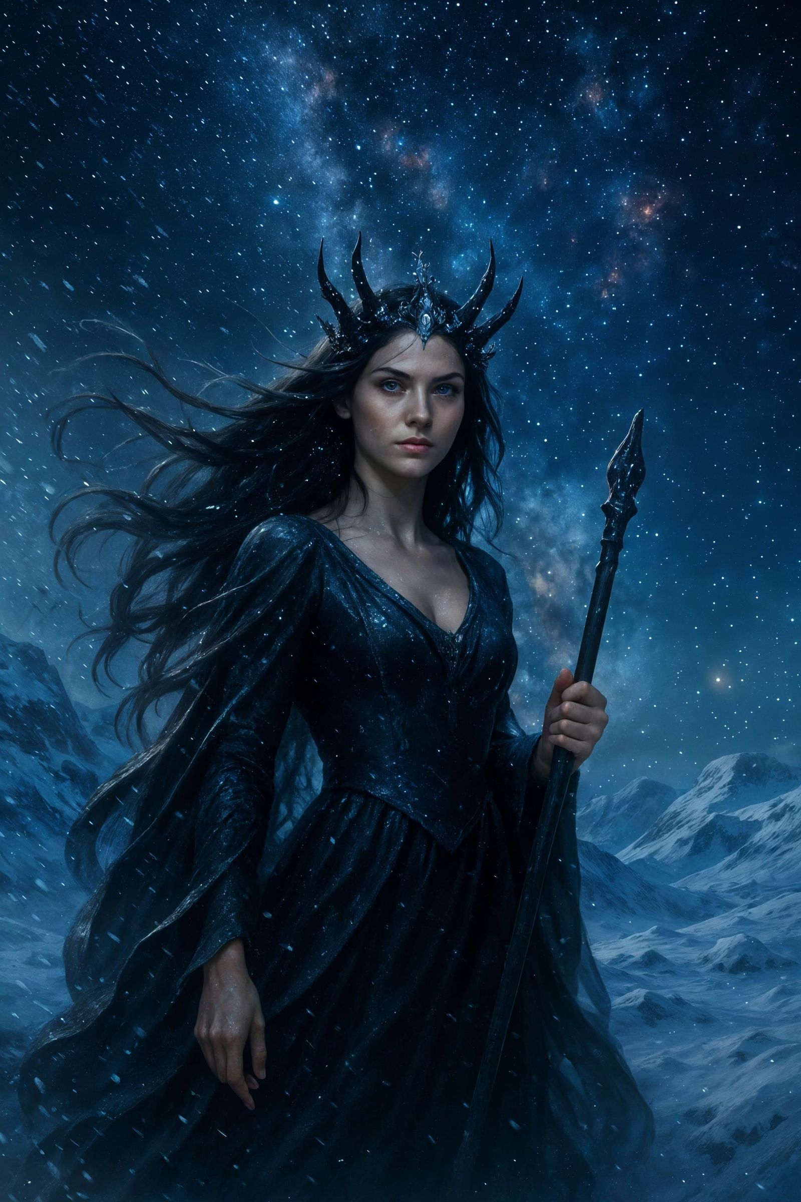 Lilith in Norway: Celestial Being Amidst Blizzard