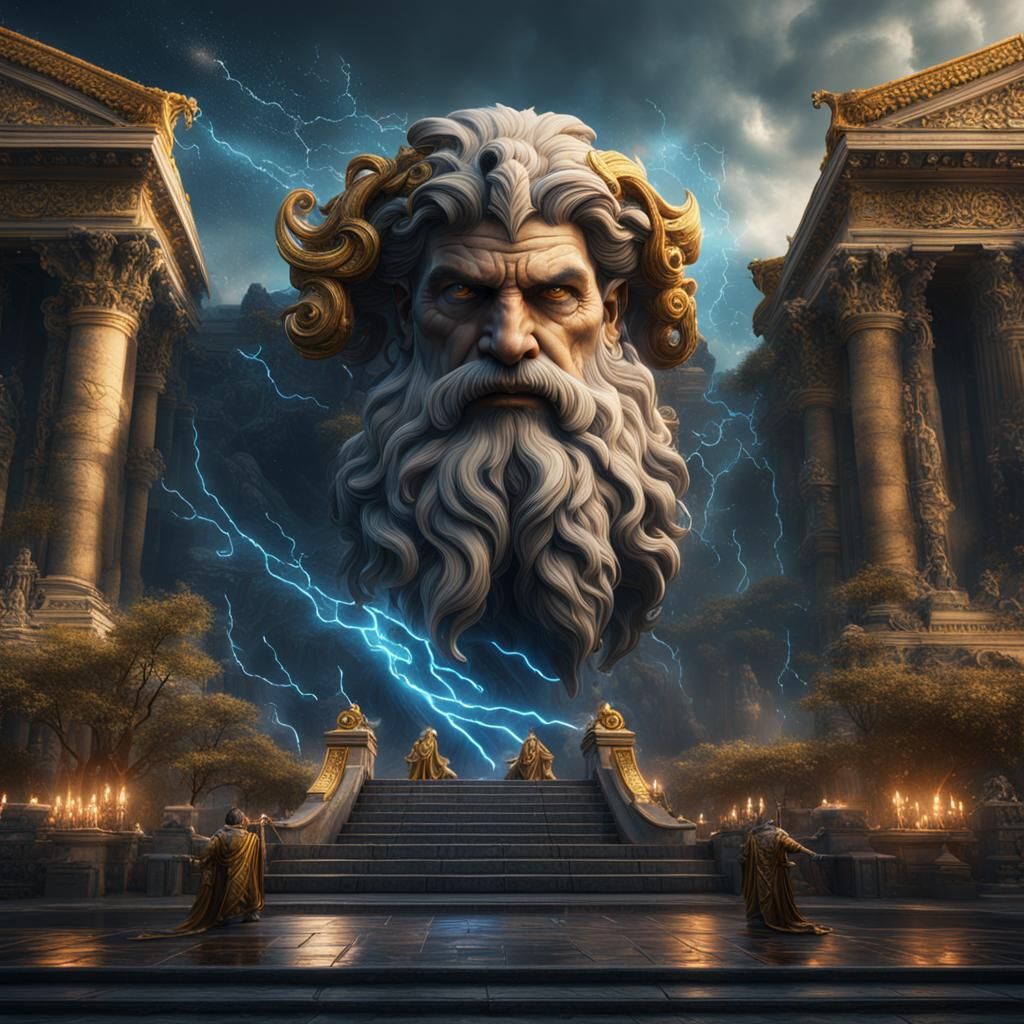 Zeus Detailed Matte Painting in Unreal Engine