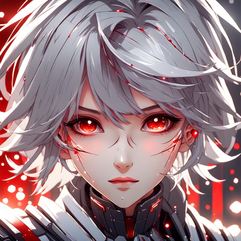 Chibi Anime Girl Portrait in Moe Style