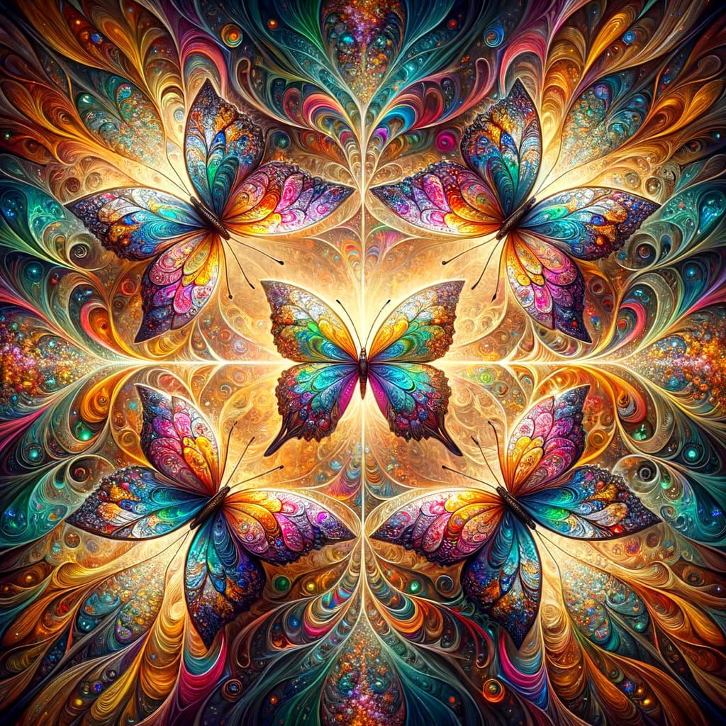 butterfly kaleidoscope