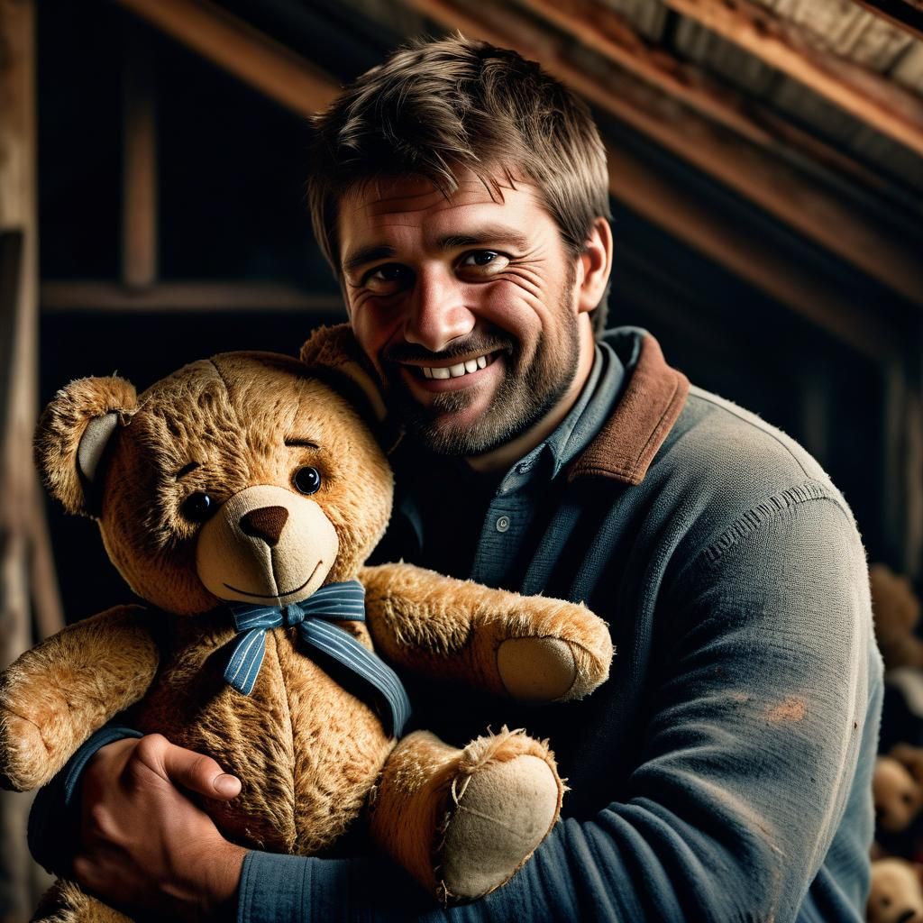 Emotional Reunion: Man Finds Childhood Teddy Bear