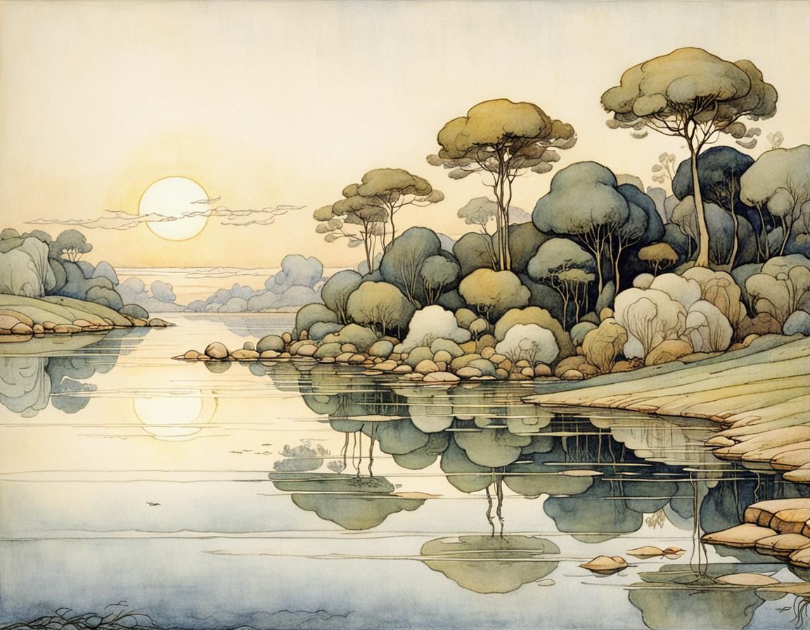 Fairies Dancing on Water: Golden Age Illustration