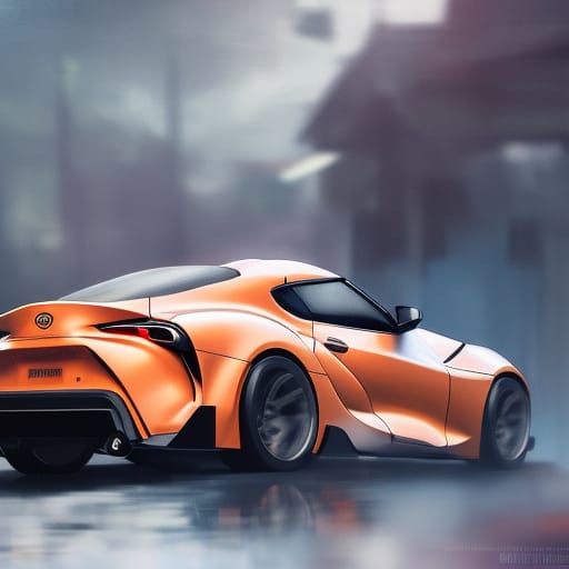 Toyota Supra Concept Art in 8k Resolution