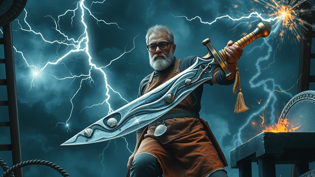 Stormforged Blade in Ethereal Style