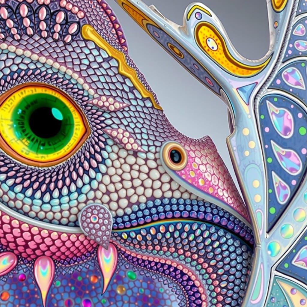 Iridescent Dragon Twins Hatching in Vibrant Colors