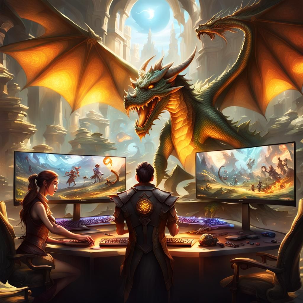 Immersive Gaming Setups with Fantasy Dragon