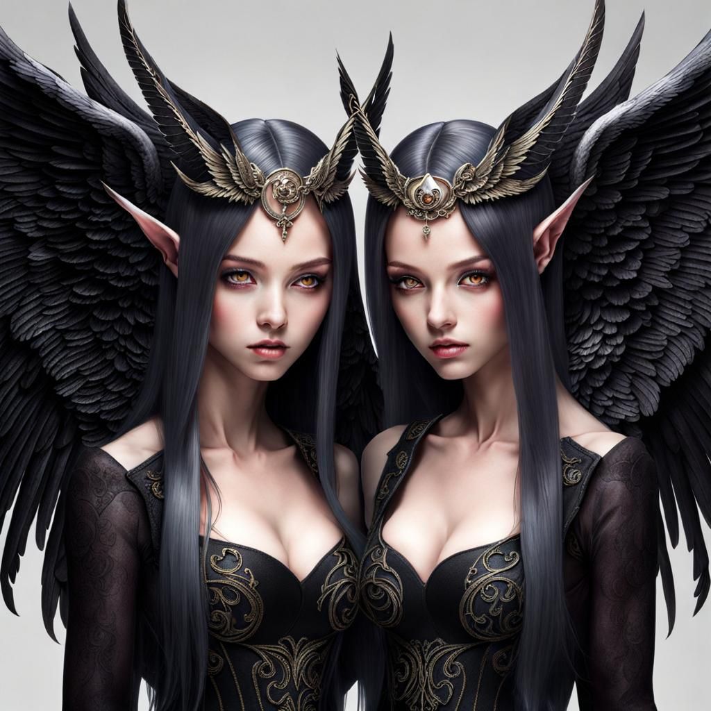 Demon and Angel Twins: A Duality Concept