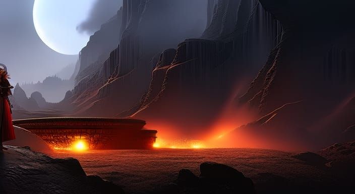 Surreal Dark Fantasy Horror Concept Art
