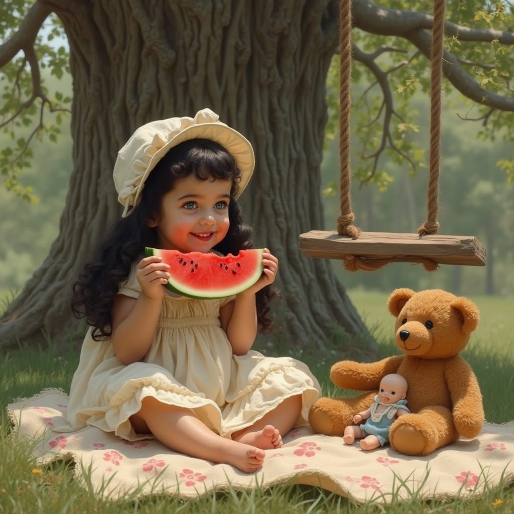 Serene Summer Afternoon in 1940s Style