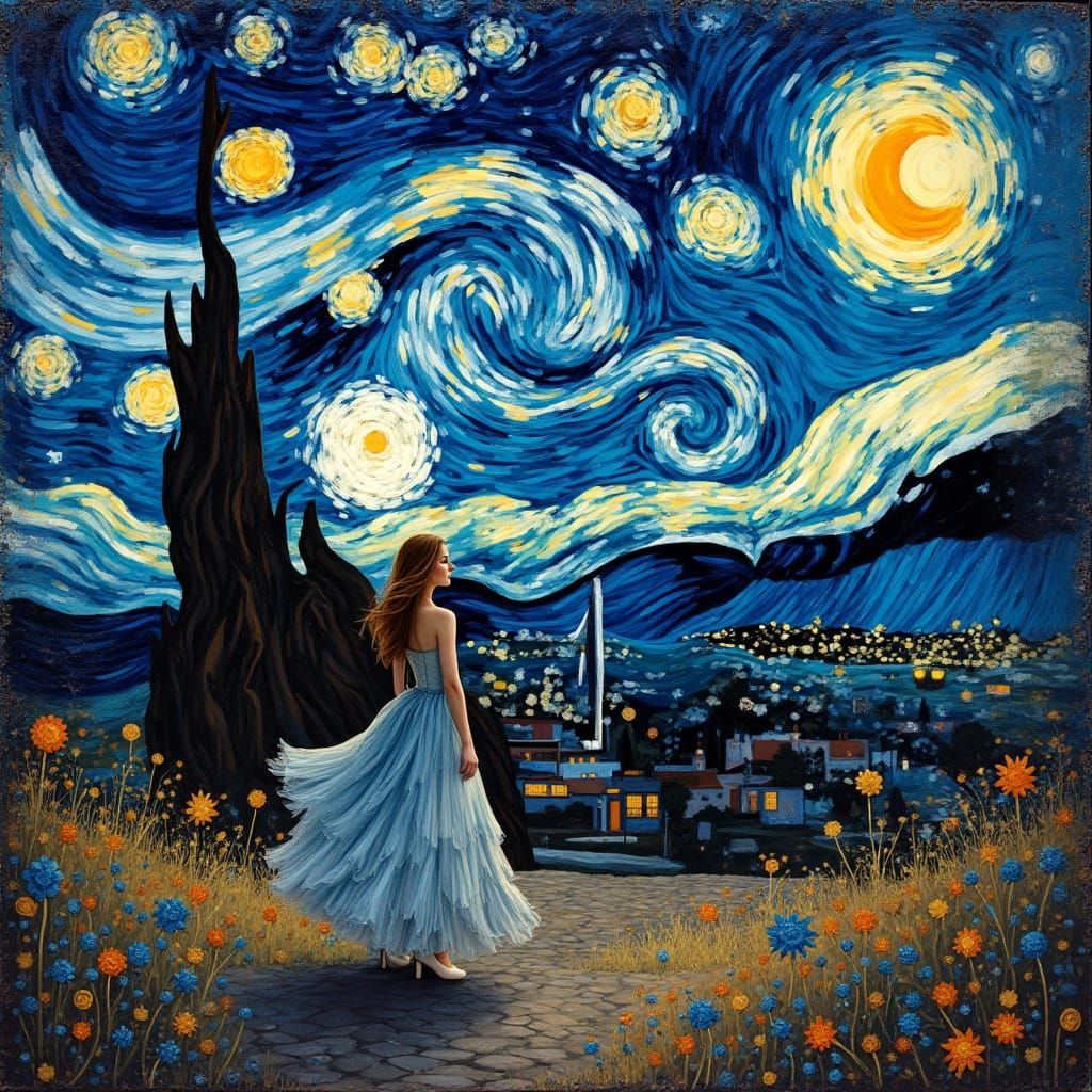 Inside "a starry night"