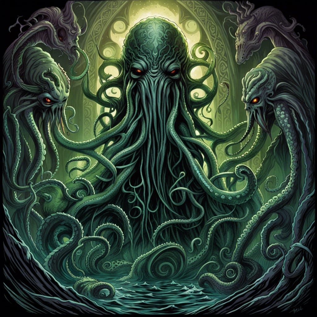 High Gothic Horror Cthulhu God