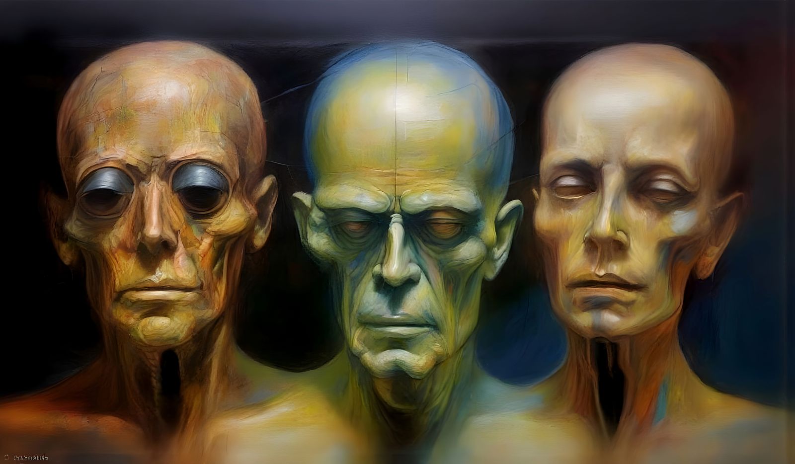 Surreal Biopunk Environment in Cubist Style