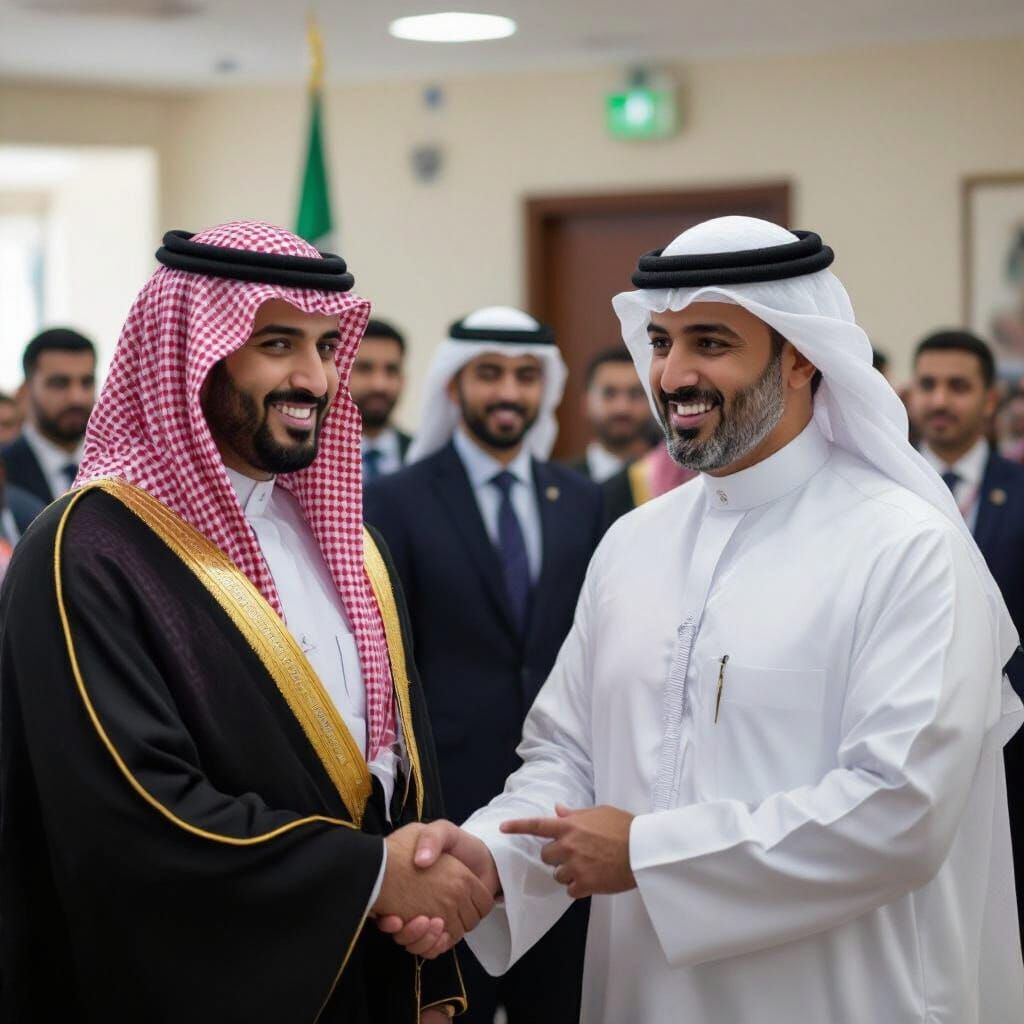 Artistic Journey Map: Palestine to Saudi Arabia Flight Path