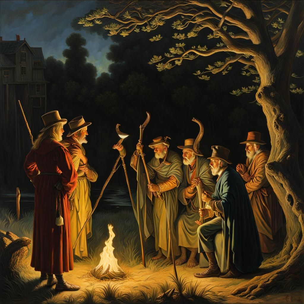 Gnilfs and febberlies holrofing gorloths Gustave Doré Edward Hopper Eldritch hyperdetailed intricately detailed compleme...