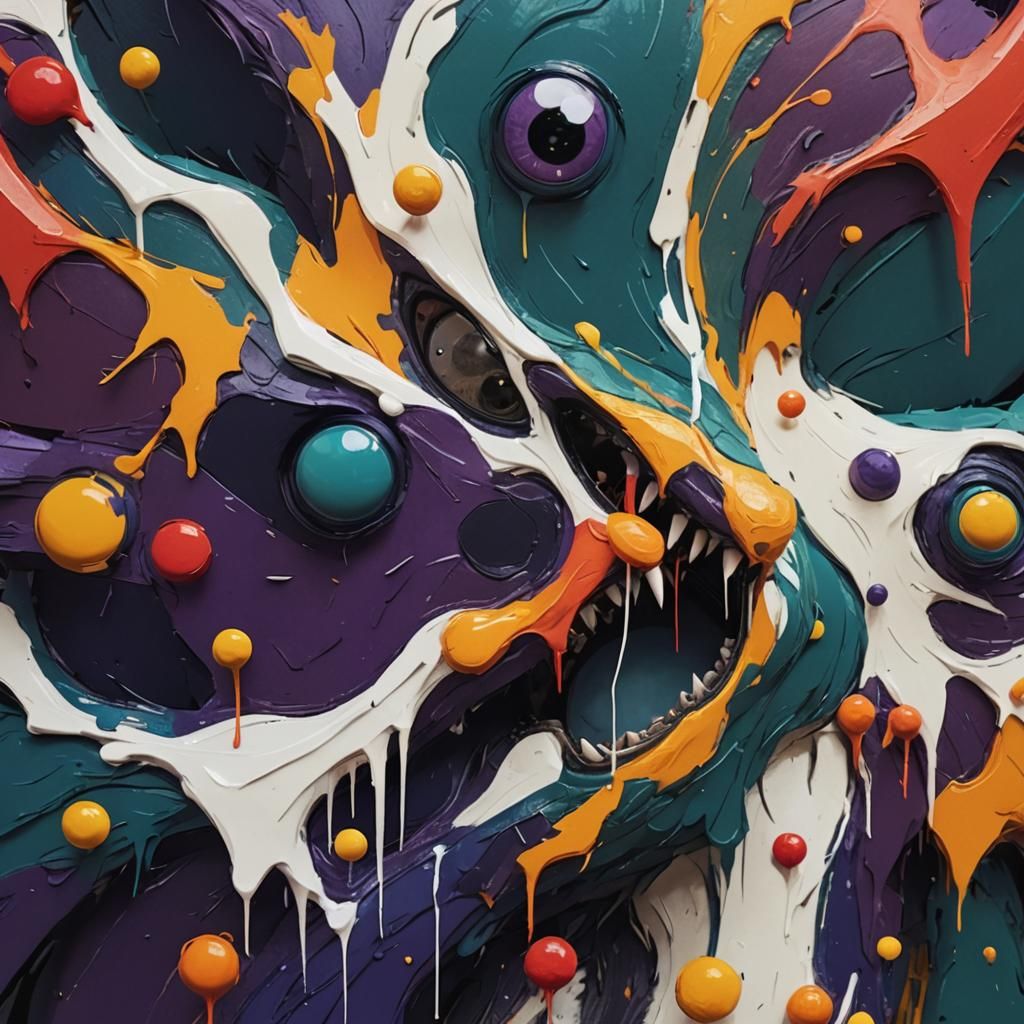 Whimsical Furry Monster in Animated Movie Style