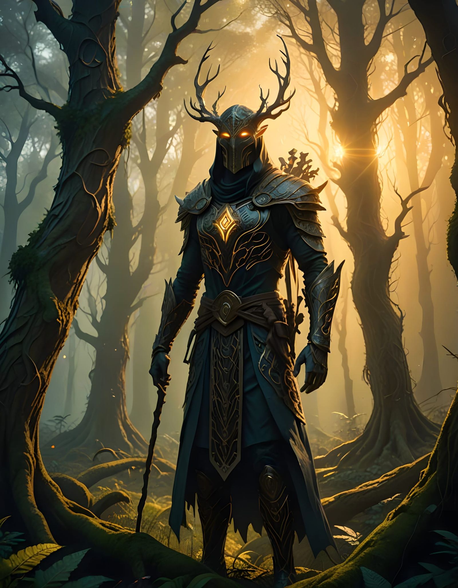 Fantastical Knight Concept Art in Deep Color