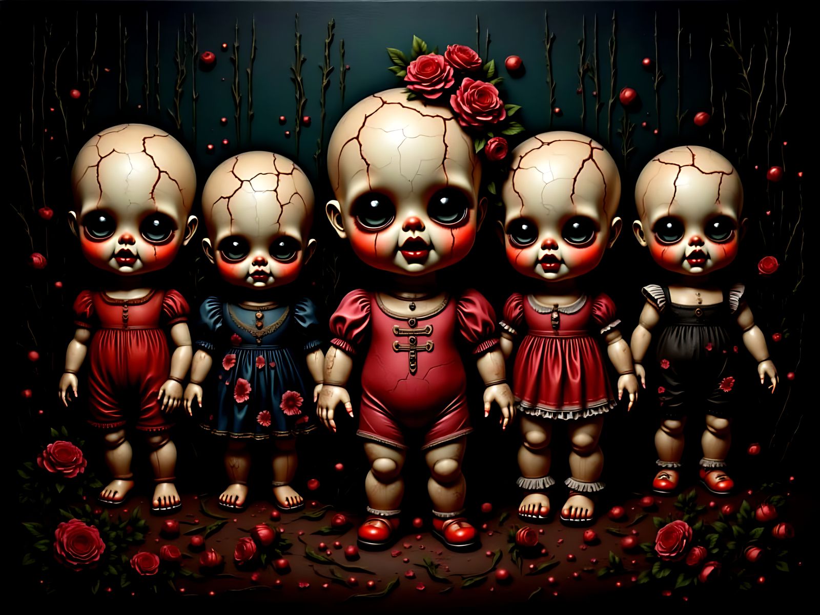 Dread night of the Voodoo kewpie dolls