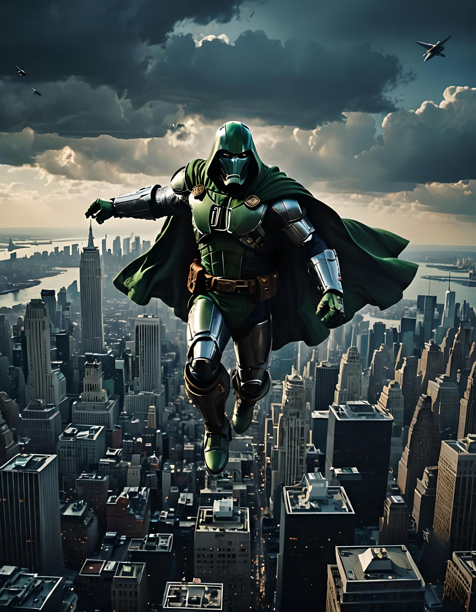Robert Downey Jr. as Doctor Doom in New York