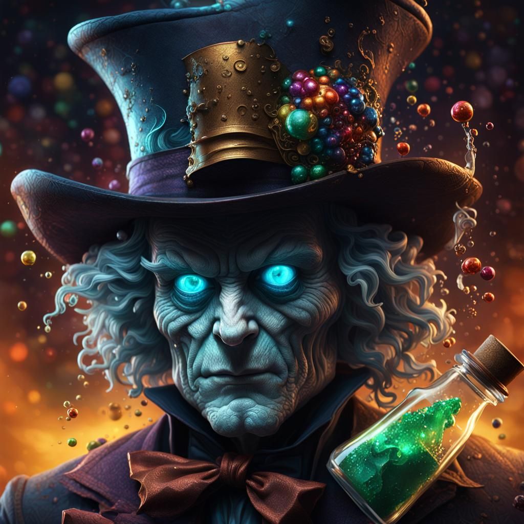 Hyperrealistic Witch in Dark Fantasy Style