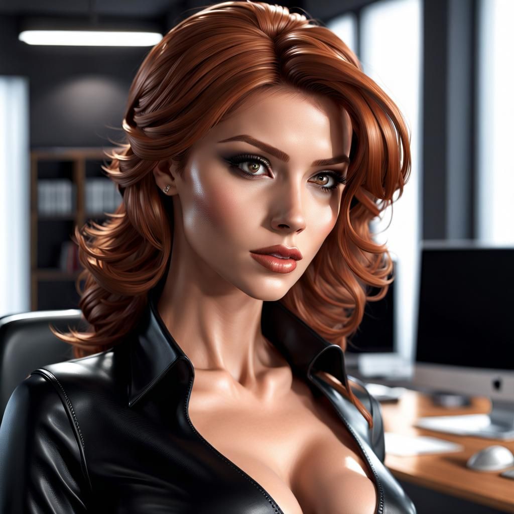 Beautiful Italian Woman Portrait in Gothic Art Style