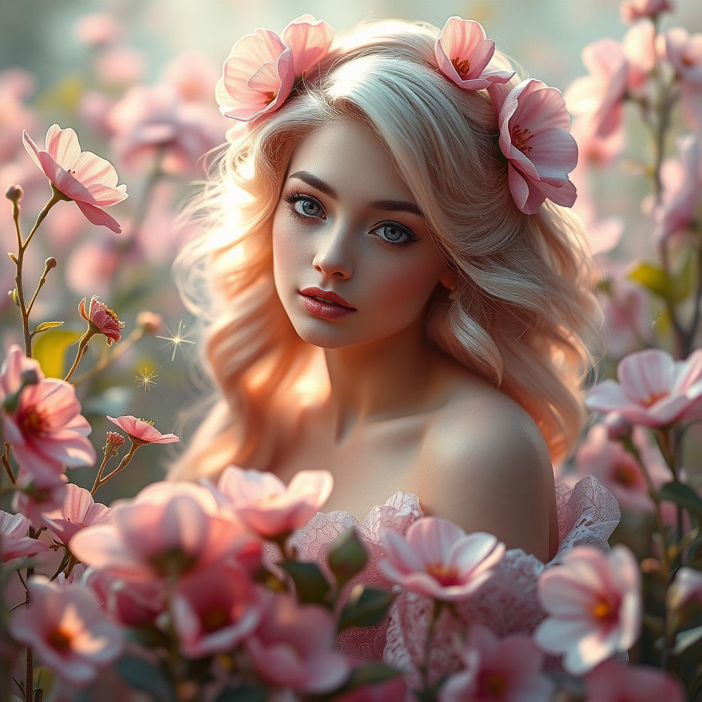 Ethereal Beauty in Pastel Bloom