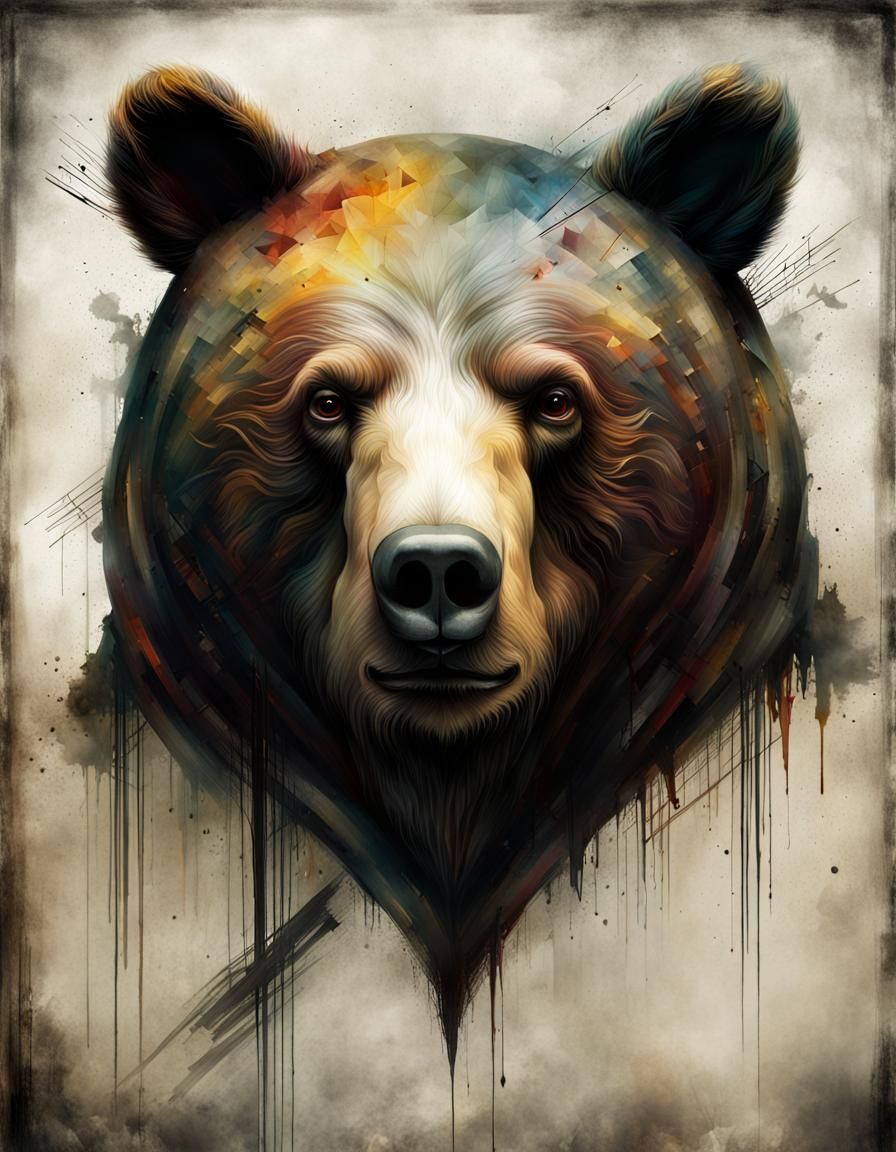 Surreal Bear Art Inspired by Escher and Others