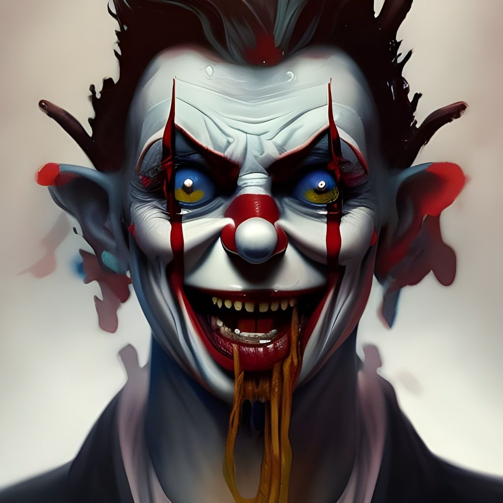Demonic Eldritch Clown Portrait in Unreal Engine 5