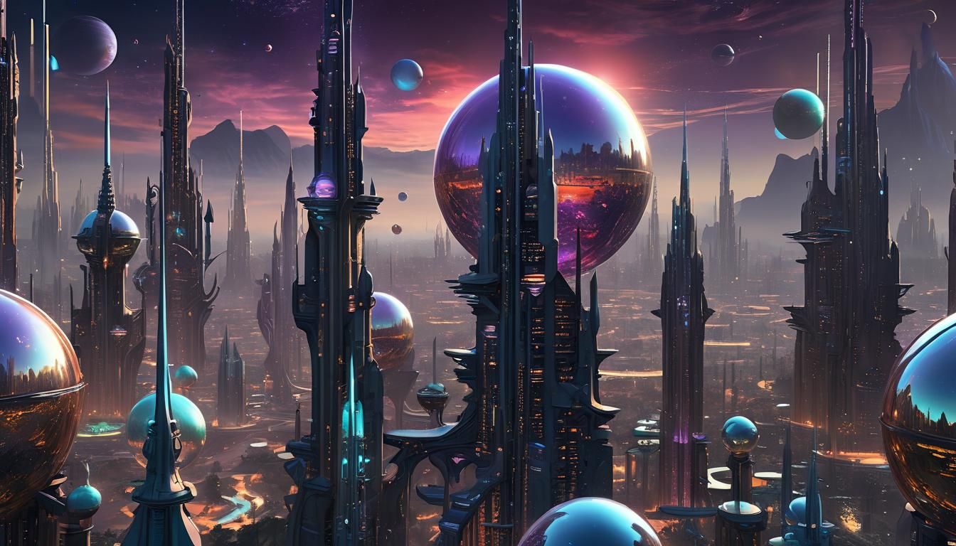 Cosmic Garden City with Energy Spheres