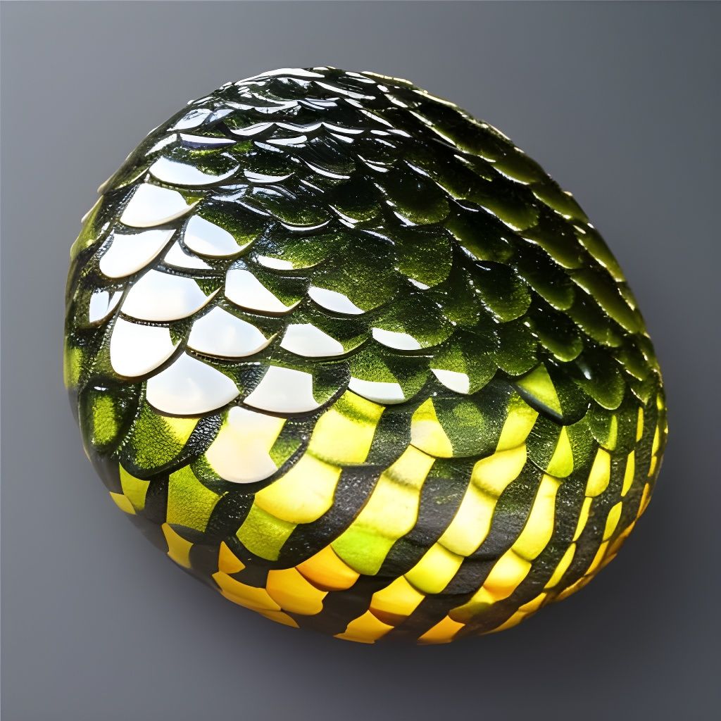 Prismatic Dragon Egg on Basalt
