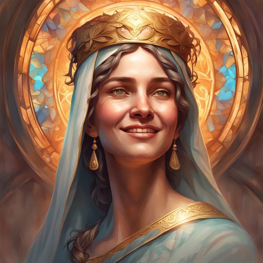 Loving Portrait of Mary, Mother of Jesus