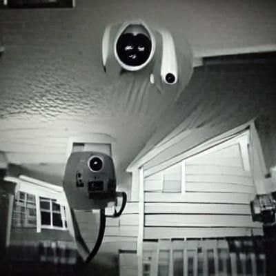 Eerie Home Security Camera Still