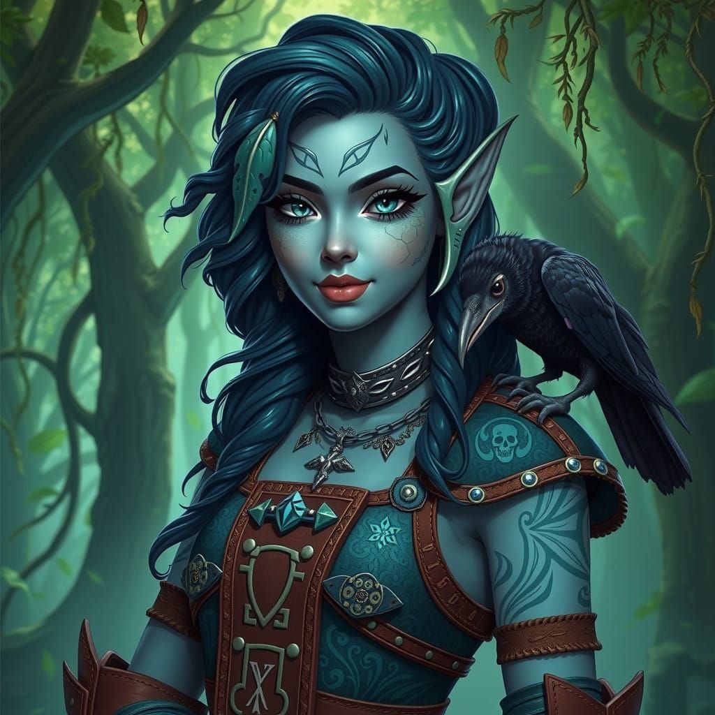 Enchanted TTRPG Warrior in Whimsical 3D Art