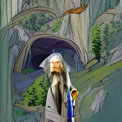 Gandalf in Rivendell Digital Art