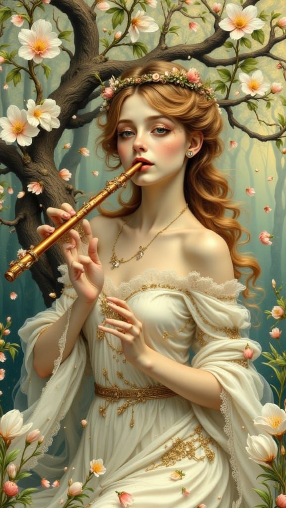 She played her flute with such a fury and it looked as if she had two hands