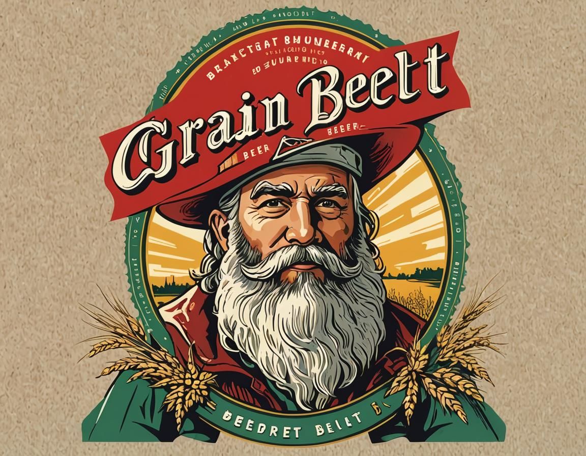 Vintage Grain Belt Beer Label Art