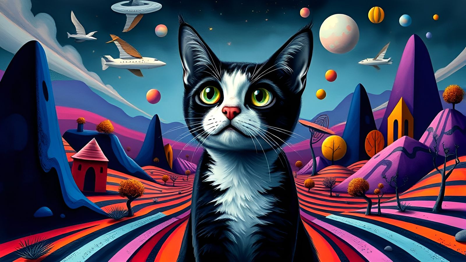 Fantasizing feline . . .