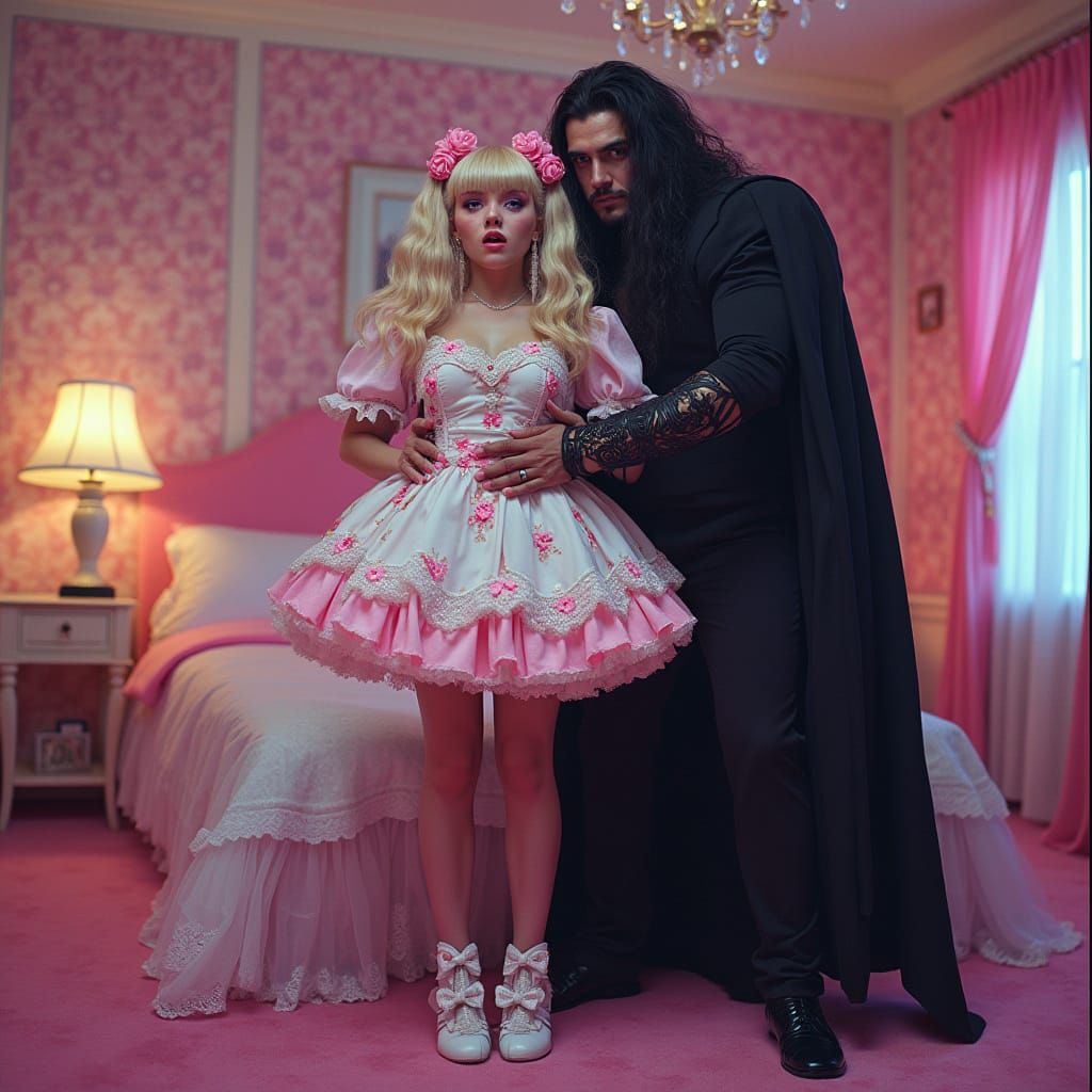 Elegant Maid Captive in Vampire's Lair