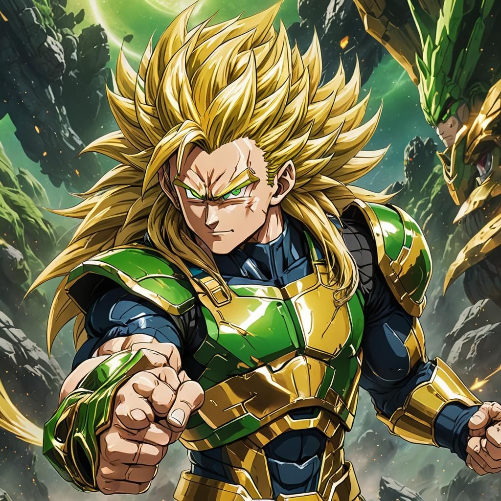 Super Sayan Concept Art on Planet Vegeta