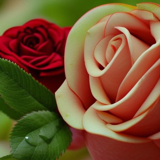 Hyperrealistic Still Life: Roses, Apples, and Crystal