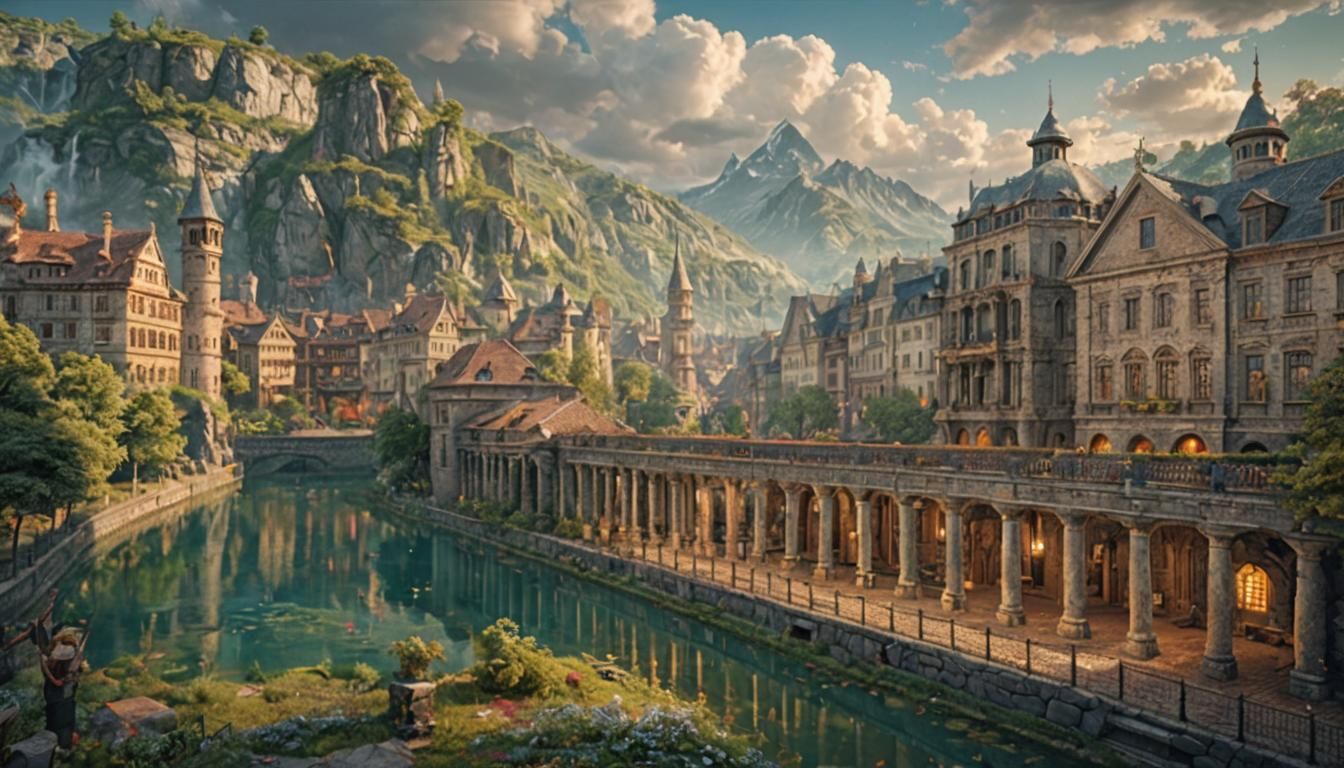 Detailed Pencil Sketch Concept Art