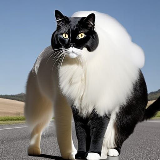 Cat with Elvis Presley Forelock